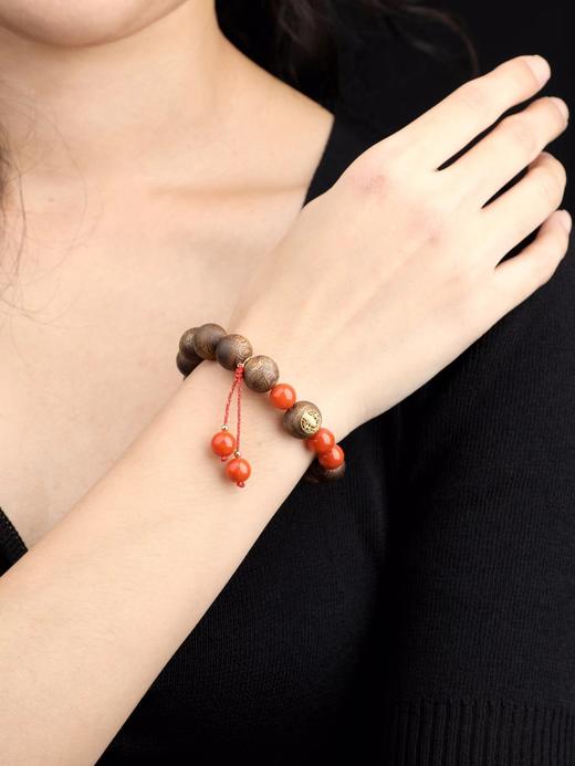 南红奇楠单圈手串 商品图0