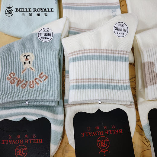 【42元5双，数量拍5】新款春夏秋款中筒袜ins潮外穿薄款棉夏季女士袜子WZM3458 商品图9