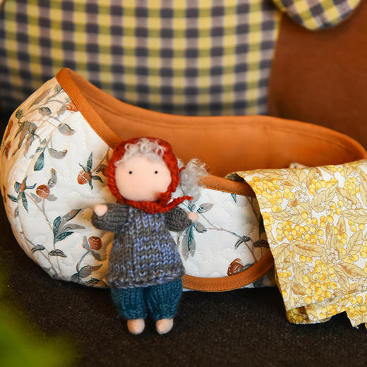 娃娃小屋手提篮收纳篮子布艺杂物玩具收纳 商品图3