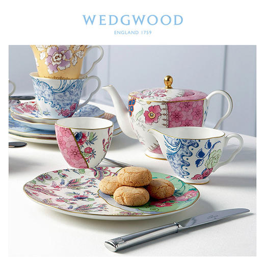 WEDGWOOD玮致活花间舞蝶壶奶糖三件套+四杯四碟 商品图4