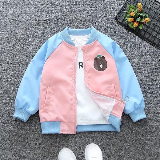 童装女宝宝夹克休闲中小童儿童上衣男童外套春秋款小孩帅气衣服潮 商品图3