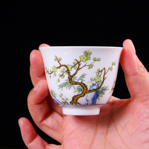 康熙五彩十二花神杯，一月一杯，风雅至极【G】 商品图0