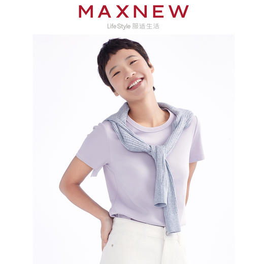 【T恤】女装素色短袖T恤 1N2221204 商品图3