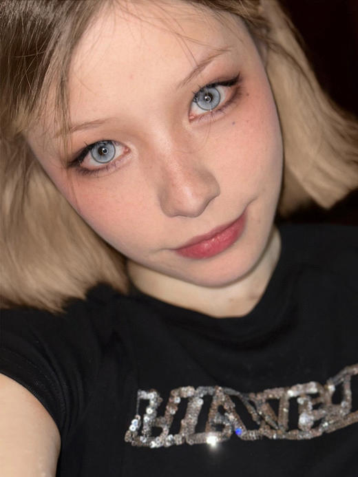 【本店实拍】SUGARPLUM-黑灰/棕色/灰色/绿色/蓝色/合集轻混血/日常 -14.2mm-14.5mm【中/大直径日抛 度数0-800度 无525/575】 商品图7