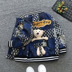 男童外套春秋款2024新款小女孩风衣帅气棒球服宝宝春季炸街夹克潮