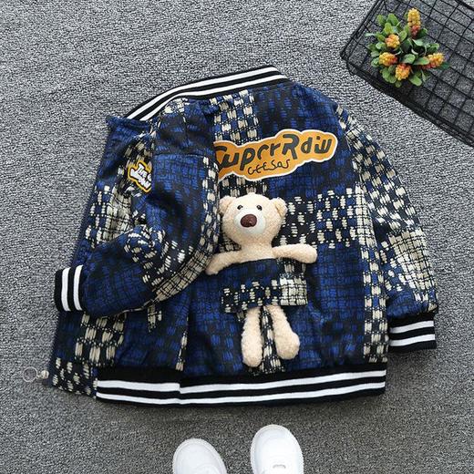 男童外套春秋款2024新款小女孩风衣帅气棒球服宝宝春季炸街夹克潮 商品图0