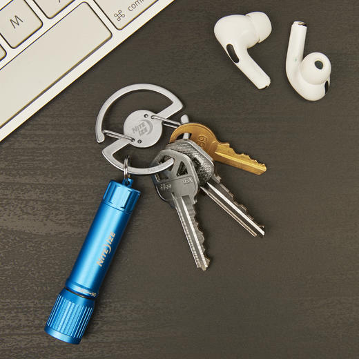 niteize奈爱徽章钥匙扣不锈钢多功能快拆创意快挂调节安全防丢绳 商品图1