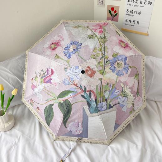 ♦️【法式高级感碎花晴雨伞】💜1、烤漆钢材质伞骨，⁫更抗风，️🍂晴天遮阳UPF大于50+，️40℃晒不黑！✅雨天防水 2、三折伞｜五折伞｜🌟自动伞，8个花色可选 商品图5