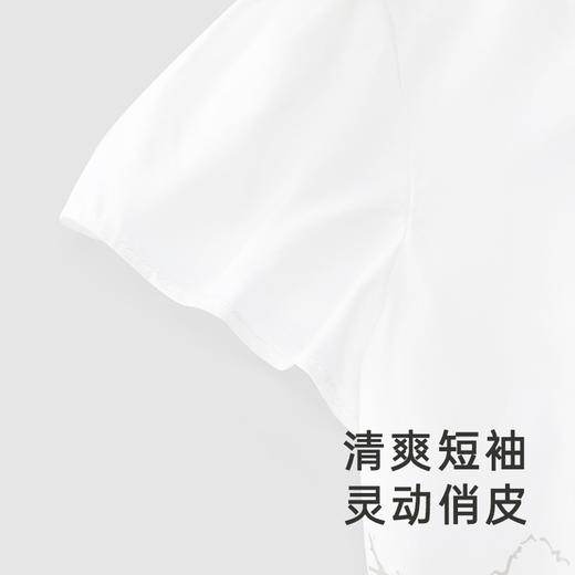【商场同款】英氏儿童T恤纯棉女宝短袖上衣夏季透气衣服新款 商品图3