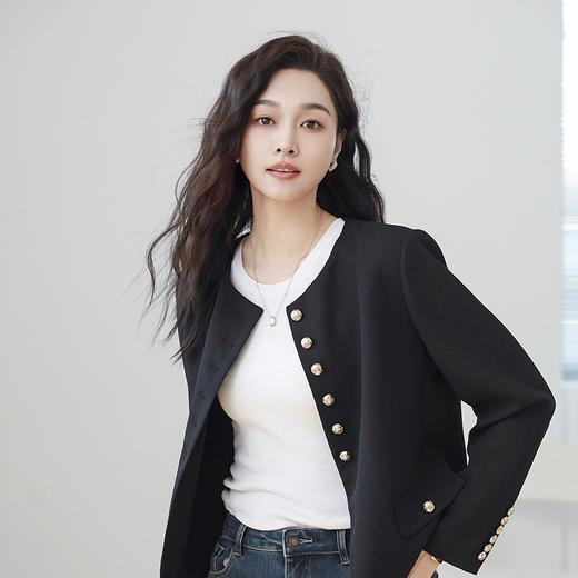 火桐hooton 法式圆领小香西装288388 商品图4