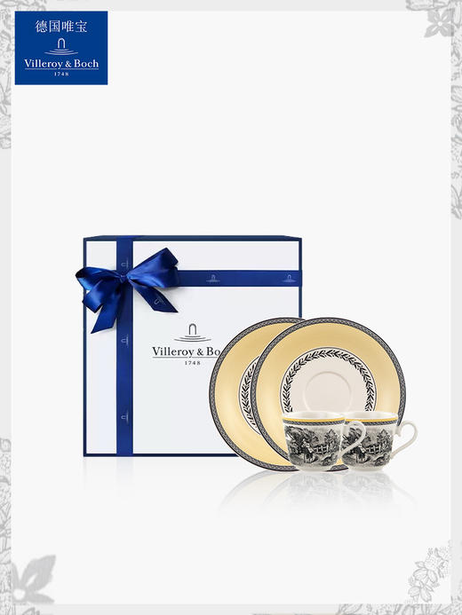 【VilleroyBoch 德国唯宝】下午茶壶欧式对杯咖啡陶瓷奥顿情侣新婚礼物 商品图0