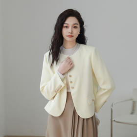 火桐hooton 法式圆领小香西装288388