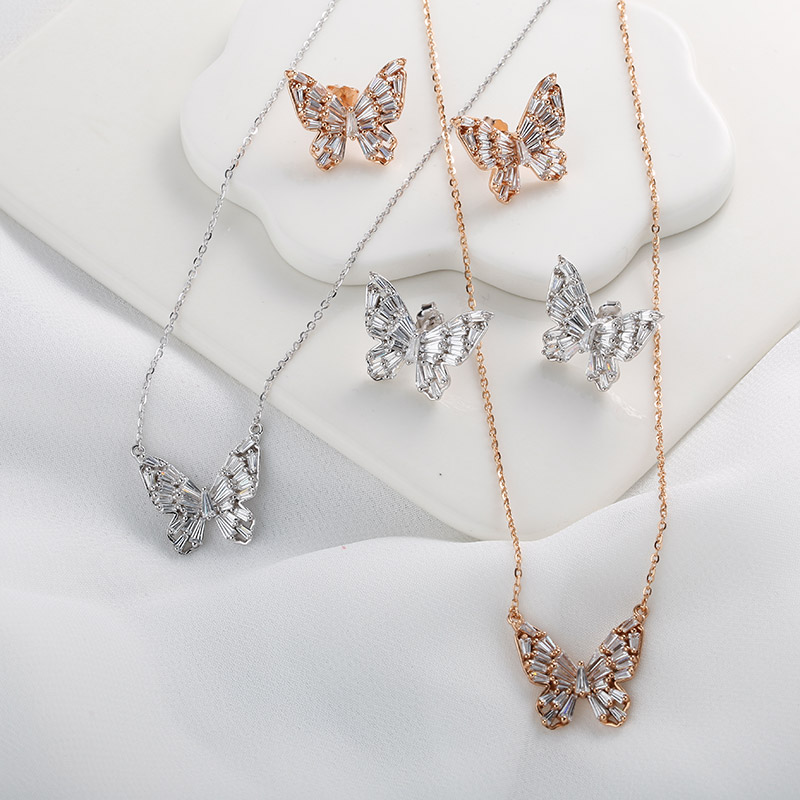 【宏艺珠宝】庄生晓梦银耳饰项链·银s925套饰