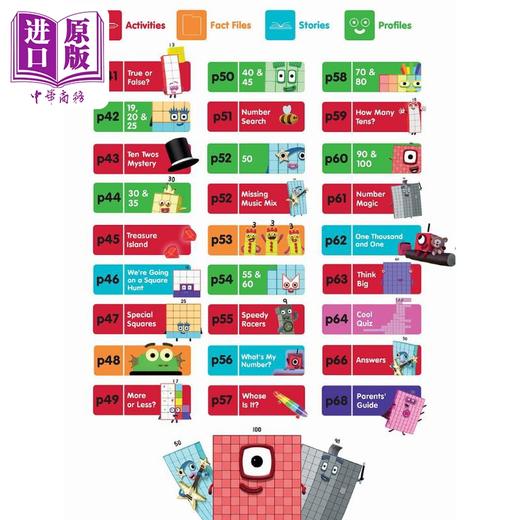 【中商原版】Numberblocks Annual 2022数字积木字母积木动画年鉴2022 英文原版 儿童早教认知游戏书启蒙 买就赠愉快学写字6 商品图10