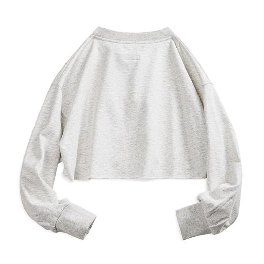 马登高腰短款卫衣春秋抽绳V领休闲宽松长袖甜酷上衣设计感小众女 商品图6