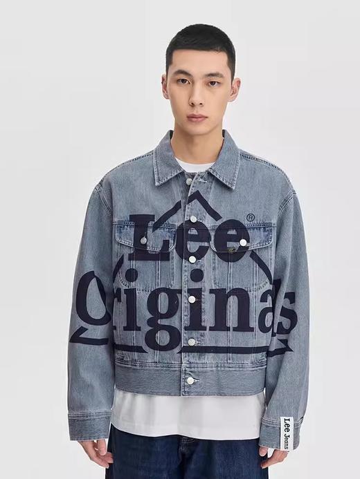 Lee商场同款舒适版浅蓝色男长袖牛仔夹克LMT007009101291A05309 商品图1