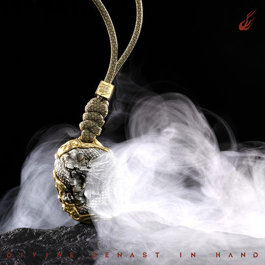 【现货】有龙则灵·灵龙双金属高浮雕手把件 商品图6