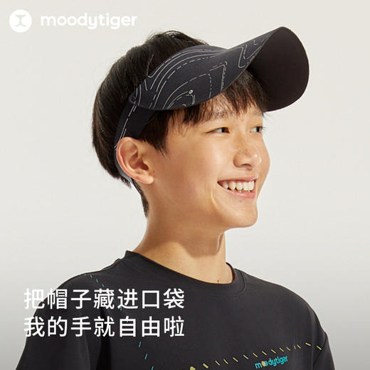 【专属】moodytiger儿童空顶帽24夏新款男女童3D可折叠轻便遮阳防晒帽42532403 商品图1