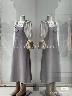 女背带牛仔裙B2D6259