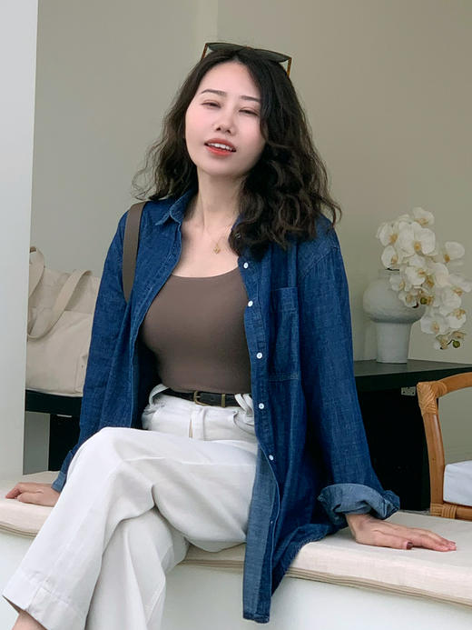 【百图lulu定制】【法式背心】遮副乳  高弹自带胸垫   领口防滑条  U领吊带背心 商品图5