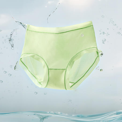 都市丽人健康系列薄透丝滑内裤女锦提花女士内裤速干中腰平角内裤LK45B7 商品图1