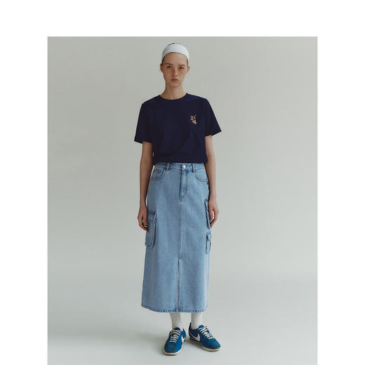 TeenieWeenie小熊字母牛仔半身裙女夏季女短裙TTWJ246404N 商品图2