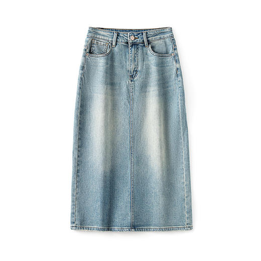 春季新品，简约百搭必备小个子高腰半身裙牛仔裙WLZD-2405307 商品图4