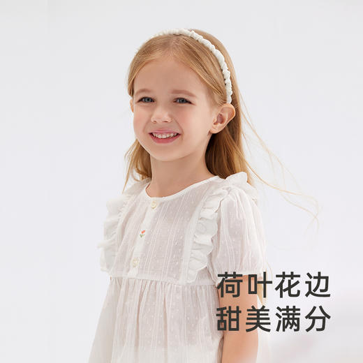 【商场同款】英氏短袖上衣纯棉夏季儿童T恤女童衣服透气新款 商品图1