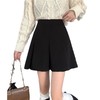 春夏新款【设计感毛呢半身裙】微胖mm高腰a字包臀短裙 大码显瘦小黑裙 商品缩略图4