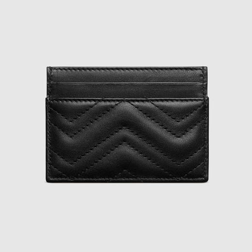 GUCCI 古驰 女士 GG Marmont系列 卡片夹 黑色 443127 DTD1T 1000 商品图2