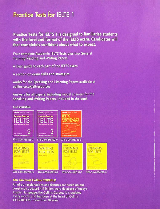 柯林斯雅思模拟题 英文原版 Practice Tests for IELTS  英文版 进口英语书籍教材 商品图2