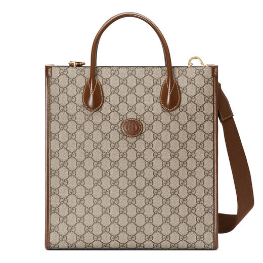 【一】GUCCI 古驰 男女通用互扣式双G托特包 混色 723308 92THG 8563 商品图0