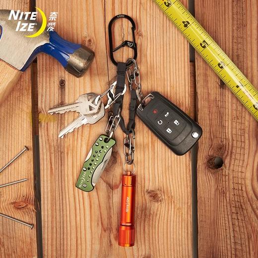 NiteIze美国奈爱钥匙收纳扣不锈钢创意快挂带织带 商品图0
