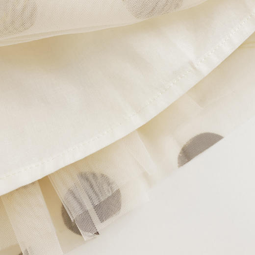 【马克珍妮芦芙】女童米咖波点轻盈网纱短裙半身裙夏装新款240732 商品图4