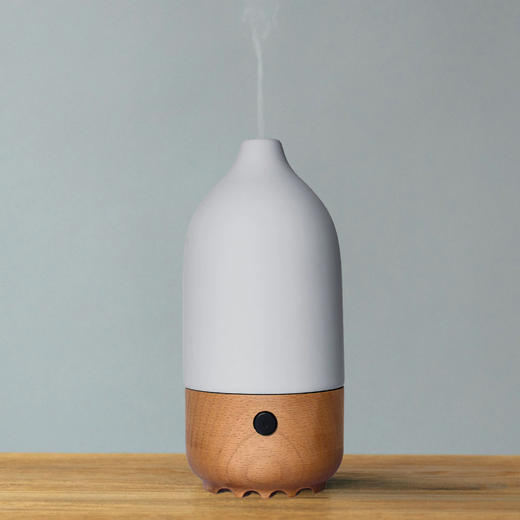 艾瑞尔香氛area aroma陶瓷超声波香薰机灰色加湿器家用卧室精油 商品图3