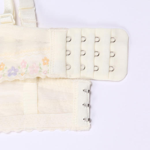 都市丽人自然舒适3D创新花形杯内衣女蕾丝文胸B杯适穿3/4杯薄款无钢圈三排扣LB42C7 商品图9