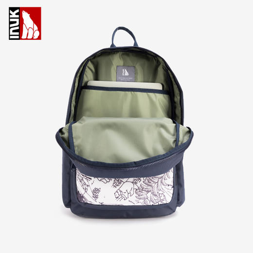 INUK新款百搭时尚潮流学生旅行大容量涂鸦书包双肩包电脑背包 商品图6