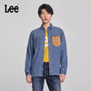 Lee商场同款24早春新品舒适版PU口袋拼接中蓝色男长袖牛仔衬衫潮LMT0069975FQ00FA05307 商品缩略图0