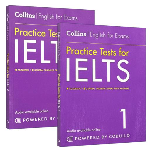 英文原版 雅思模拟题系列 2册套装 Practice Tests for IELTS 柯林斯雅思考试辅导工具书 英文版原版工具书 正版进口英语书籍教材 商品图2