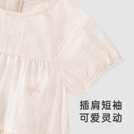 【商场同款】英氏柔软透气连衣裙夏新款可爱纯棉女童短袖裙子 商品图1