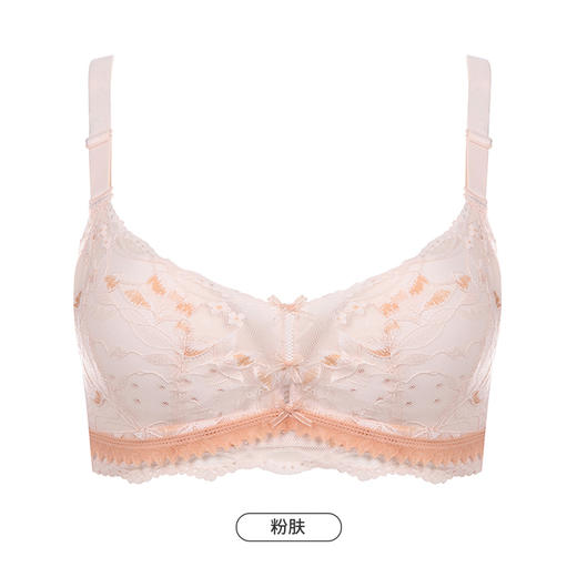 都市丽人凉感小凉风内衣女蕾丝文胸AB杯适穿3/4杯薄款树脂胶圈三排扣LB42B2 商品图10