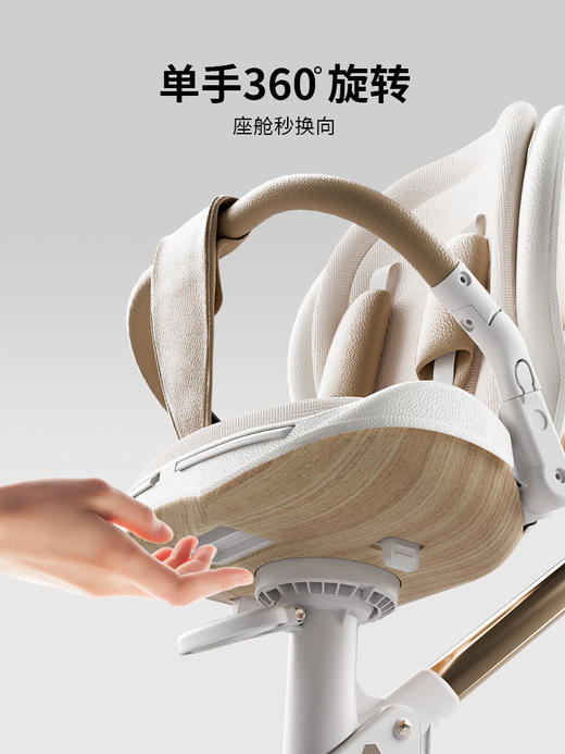 【孕e家】Dearmom大白车A1Pro高景观遛娃神器婴儿可坐躺轻便折叠手推车6个月-3岁时尚版 商品图1