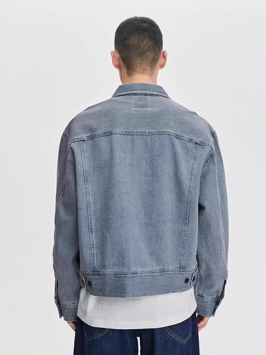 Lee商场同款舒适版浅蓝色男长袖牛仔夹克LMT007009101291A05309 商品图2