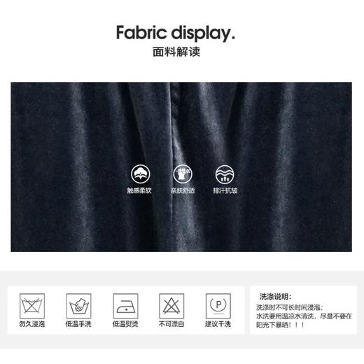 【破价】秋冬款加厚加绒款丝绒阔腿裤拖地阔腿裤高腰垂感裤子9331K055 商品图3