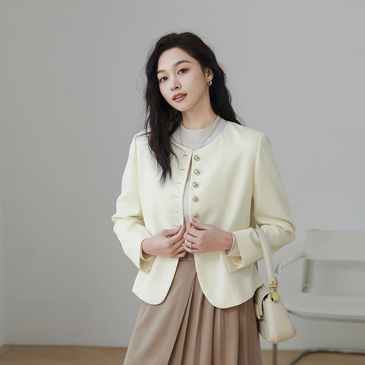 火桐hooton 法式圆领小香西装288388 商品图5