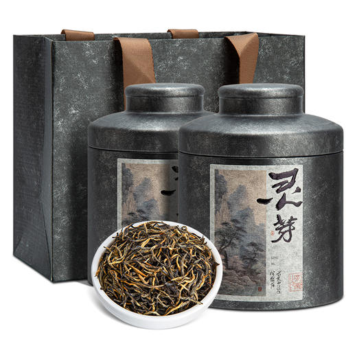 【送礼】茶叶 红茶 金骏眉 灵芽  浓香型 正宗武夷茶 罐装礼盒 五虎 125g 商品图6