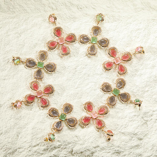 Rococo洛可可系列｜安娜公主十字蓝色耳环 商品图5