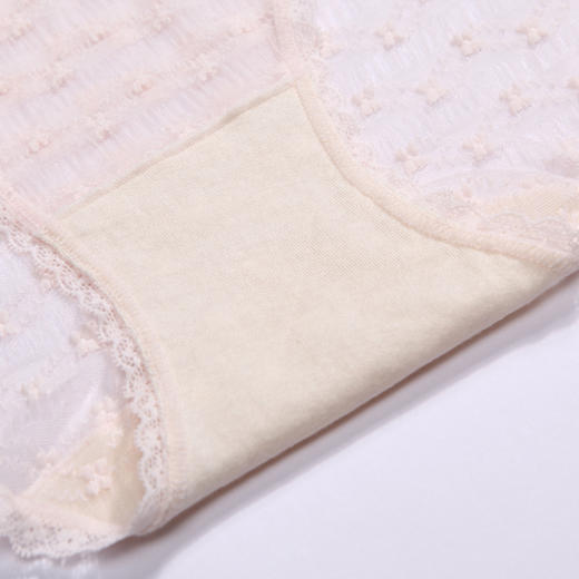 都市丽人时尚系列蕾丝网布内裤女蕾丝女士内裤低腰平角内裤LK45C8 商品图8