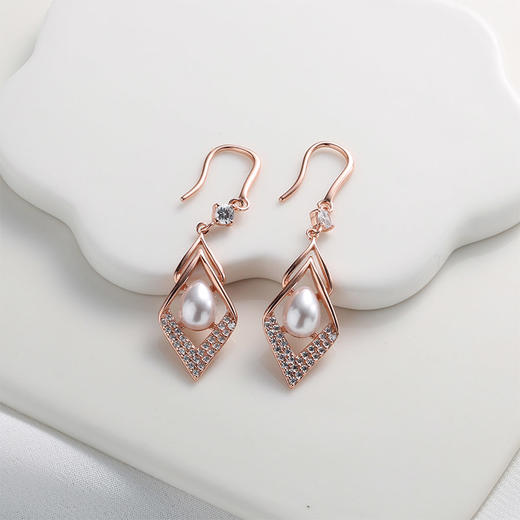 【宏艺珠宝】倚栏听风·银s925耳饰 商品图3