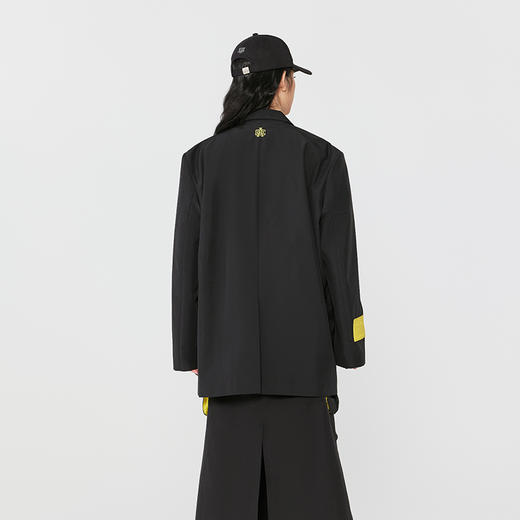 YKYB潮流西装上衣2025春季新款设计感拼接撞色运动休闲西服外套 商品图1